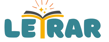 Logo do projeto Letrar Leitura Infantil em PNG transparente, sem fundo